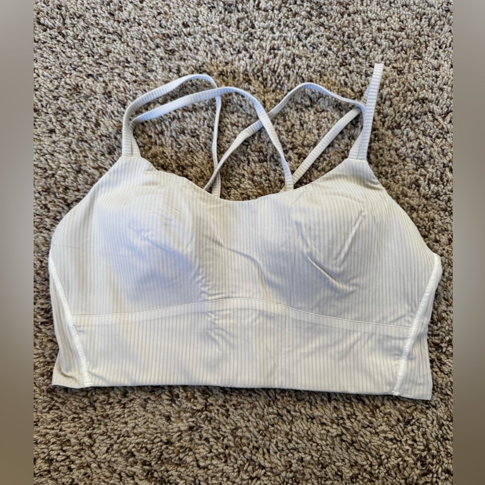 Lululemon like a cloud ribbed longline bra